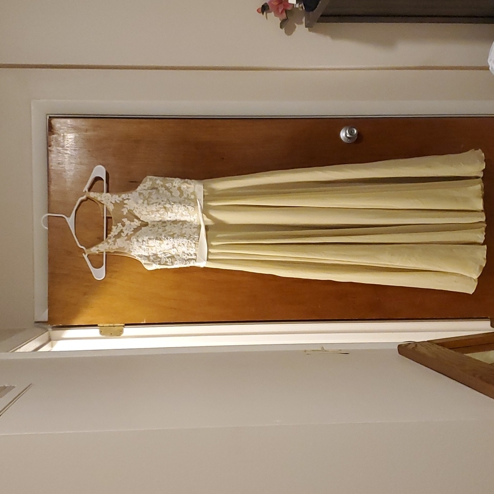 Impression, Beige ,Floor length bridesmaid dress